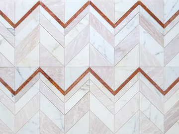 CHEVY - PINK - Marble wall/floor tiles by Lithos Mosaico Italia - view 2